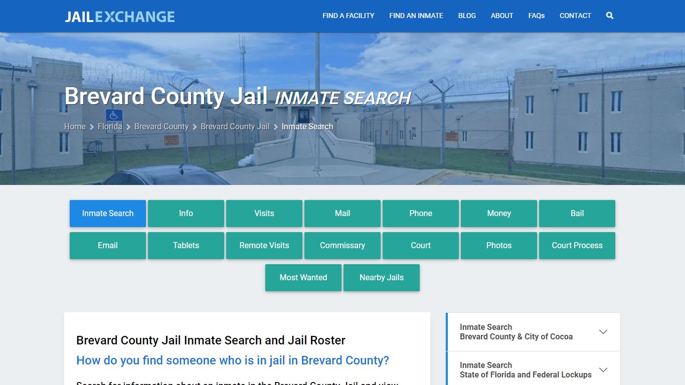 Brevard County Jail Inmate Search - Jail Exchange